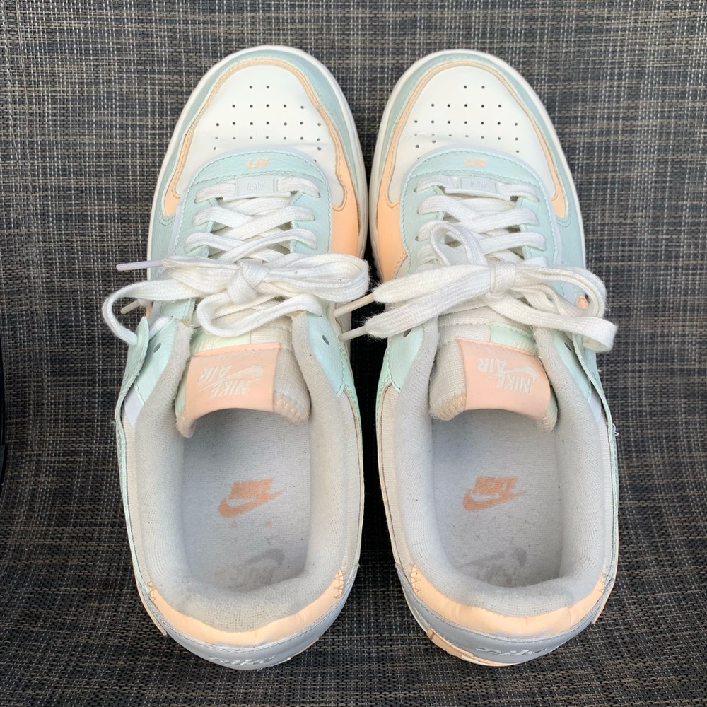 Nike Air Force 1 Shadow "Barely Green/Crimson Tint" Women's Sneakers size 11.5 - Picture 7 of 8